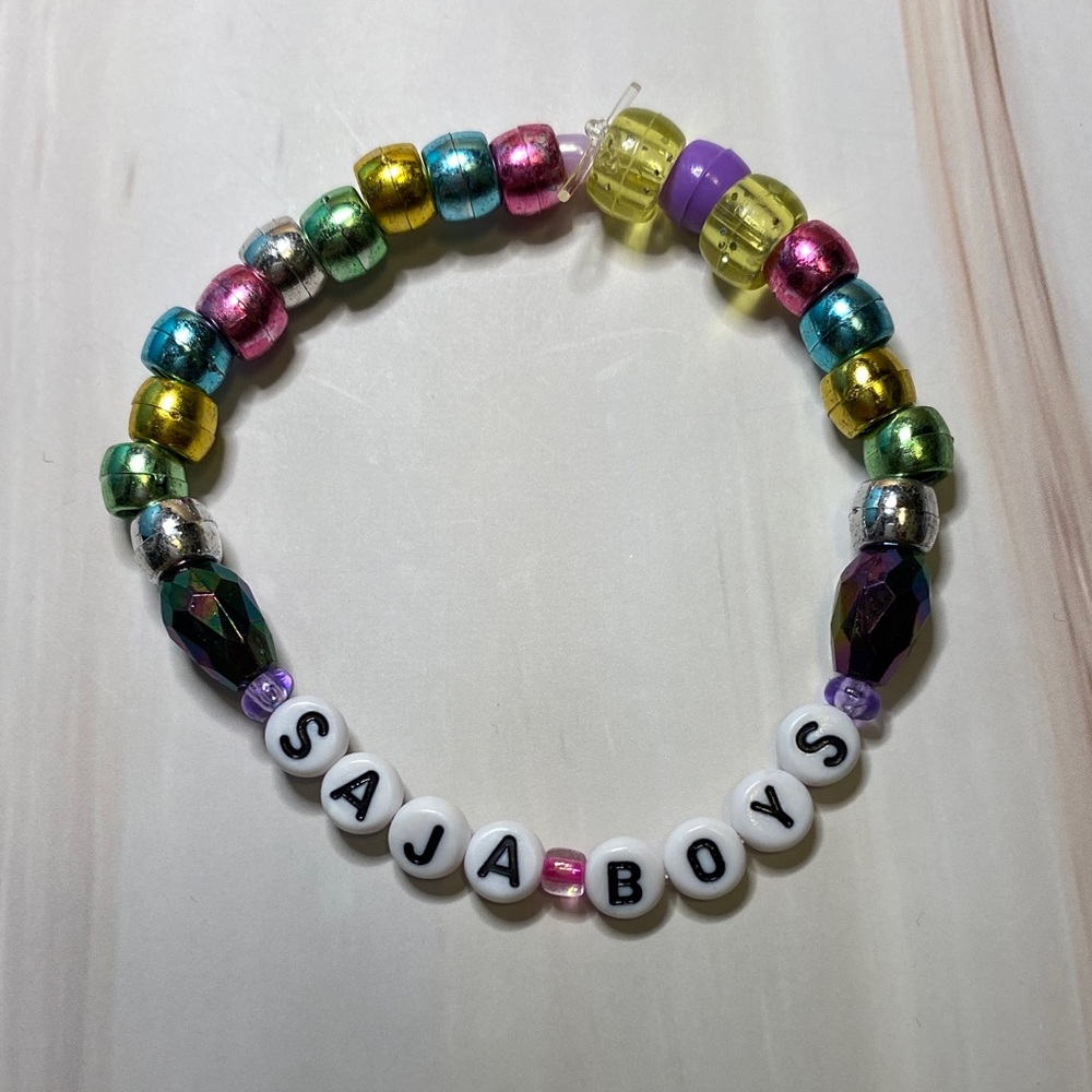 K-pop Demon Hunters Saja Boys Kandi Bracelet